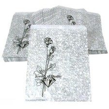 200 Silver Color Paper Gift Bags 8 1/2" x 11"