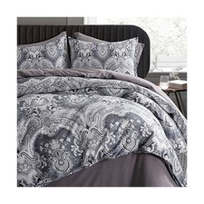 Moroccan Paisley Duvet Cover 3pc Set Bohemian Bedding Boteh Damask Medallion ...