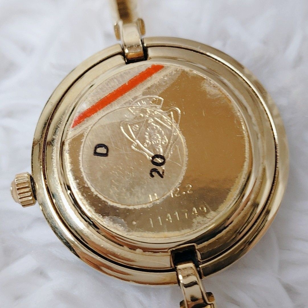 GUCCI Change Bezel Watch 28.4mm Gold White Dial 12 Colors Vintage Japan thumbnail 10