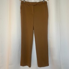 Simply Vera Vera Wang Tan Trousers Womens 12 Straight Leg High Rise Pants EUC