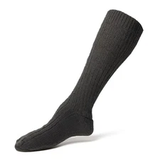 TSR Heavyweight Mid-Calf Boot Socks Size- 11-12 Wool Blend Grey Made in Germany