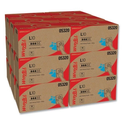 #ad WypAll L10 Towels POP UP Box 1 Ply 9 x 10.5 White 125 Box 18 Boxes Carton $132.50