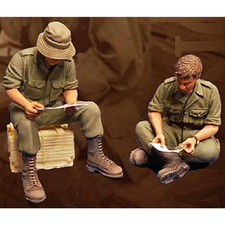 1/35 2 pièces kit maquette résine guerre du Vietnam US Marines soldats...