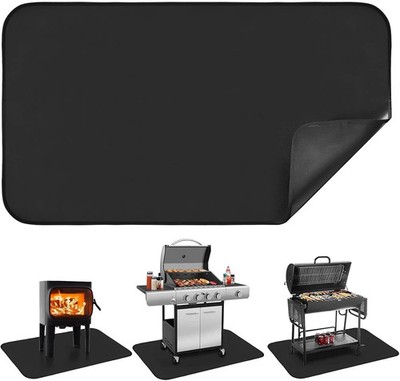 Hearth Rugs for Fireplaces, Fireproof Fireplace Mat, Gas Grill Splatter Mat for