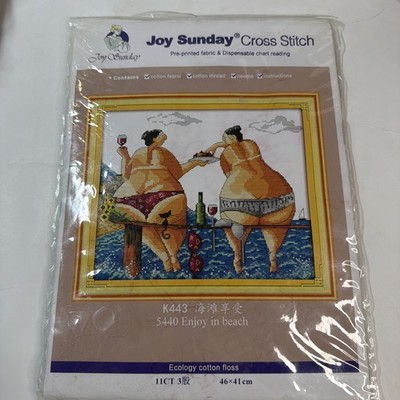 Joy Sunday Cross Stitch Kit ''Enjoy In Beach''