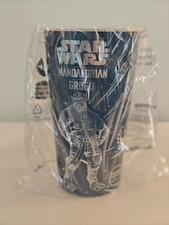 Star Wars Burger King Blue Plastic Cup 2026 The Mandalorian and Grogu