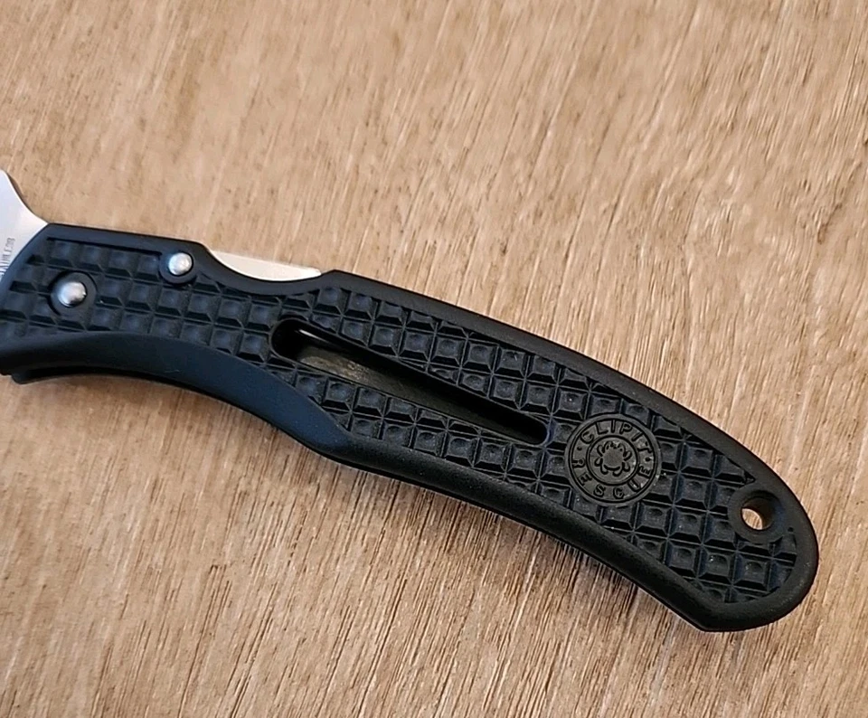 Spyderco Clipit Rescue Serrated Folding Knife AUS-8 Seki-City Japan - Image 3 of 4