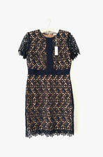 Next Navy Nude Lace Dress Size 10 RRP £78 BNWT Occasion Wedding