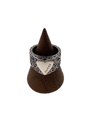 GUCCI Anello Arabesco Craving Cuore SV925 n. 11 argento donna
