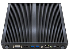 ONELAN NTB-HD-10-S Mini PC Linux Mint Intel Celeron SSD Fanless HDMI VGA LAN