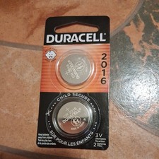 Duracell 2016 3V Lithium Coin Battery Long Lasting DL2016 CR2016 2-Pack 