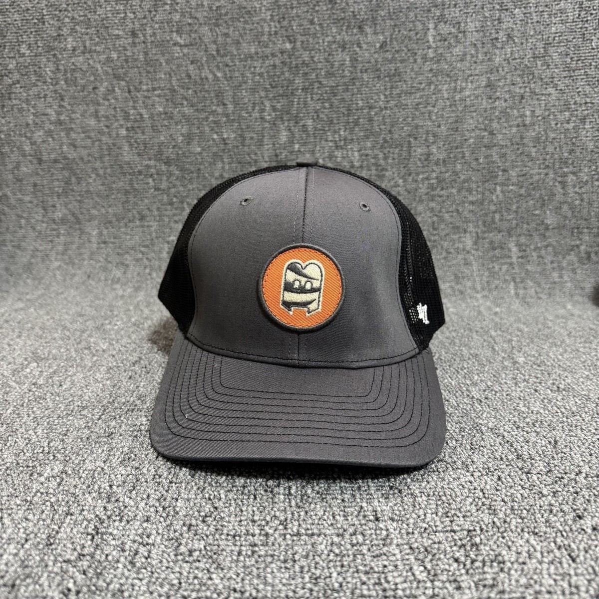 '47 Brand Retro Patch Trucker Snapback Gray Black Mesh Back Hat
