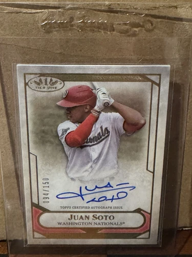 2021 TOPPS TIER ONE TIER ONE TALENT AUTOS #JS JUAN SOTO 94/150