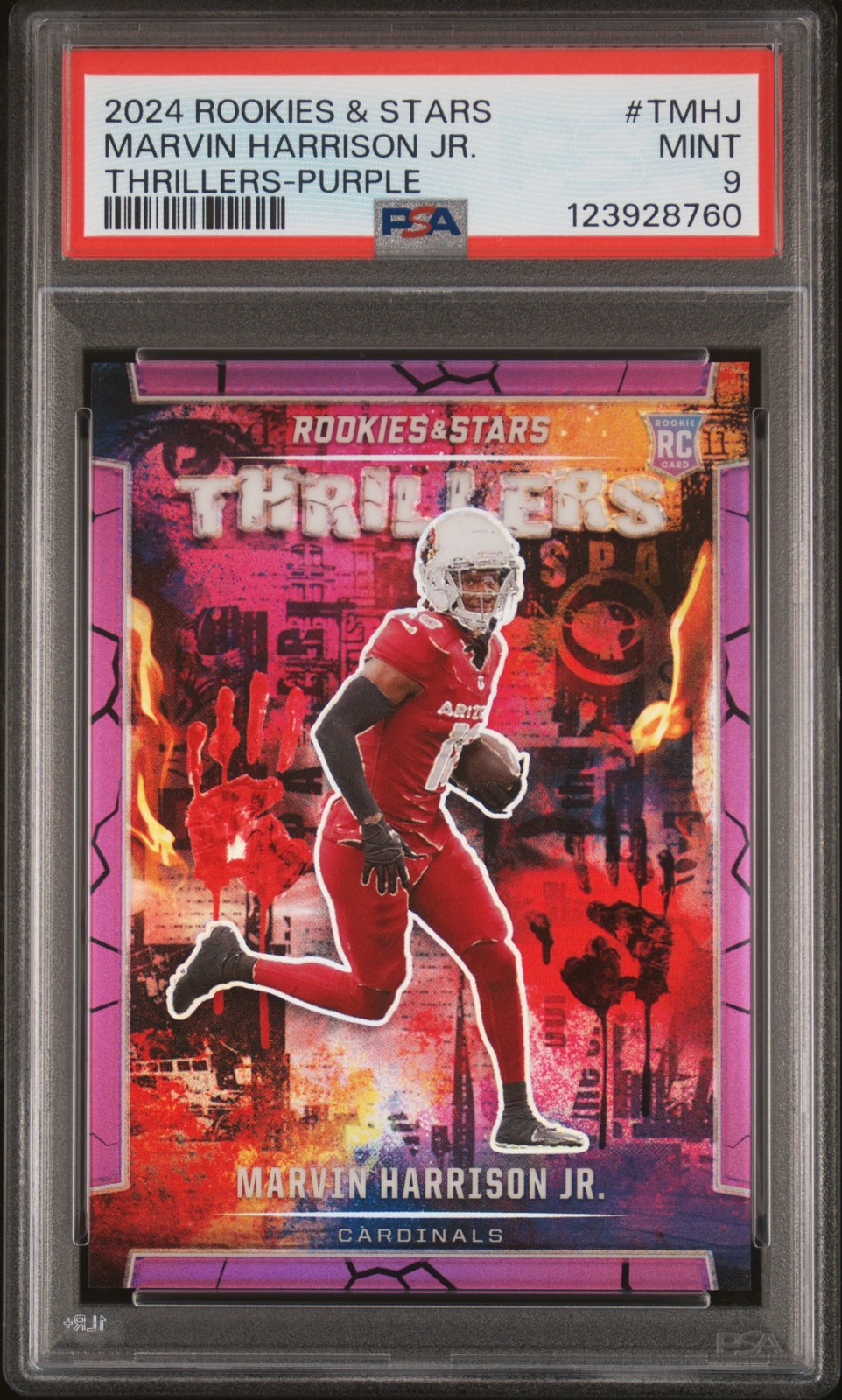 Marvin Harrison Jr. Panini Rookies & Stars Thrillers #TMHJ Purple