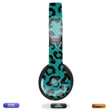 Carbon Fiber Skin for Beats Solo 4 - Teal Leopard by MightySkins
