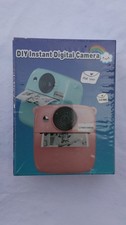 DIY Instant Digital Print Camera for Kids 4-7, Pink Blue Toy