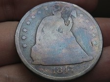1847 Year Silver Seated Liberty US Dollars (1840-1873) for sale | eBay