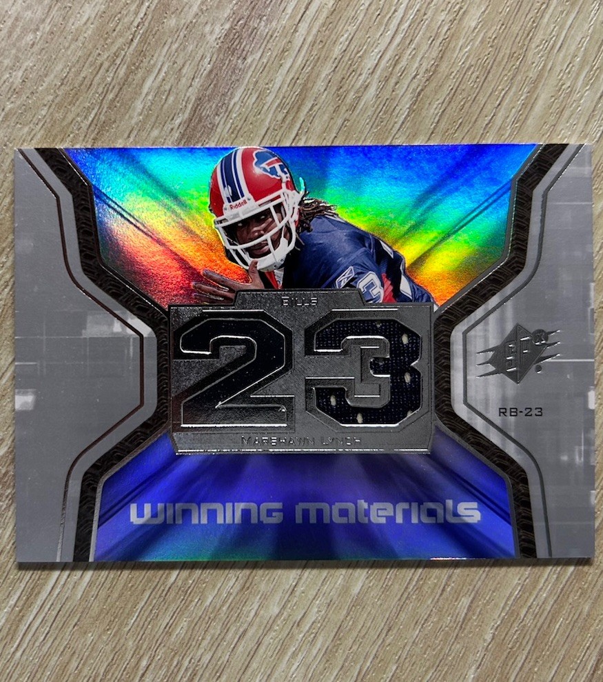 Marshawn Lynch SPx Winning Materials Jersey Number #WMML Patch