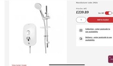 AKW 29025 iTherm Thermostatic Electric Shower 9.5kw