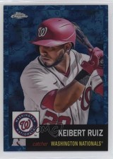2022 Chrome Platinum Anniversary Toile White & Blue Refractor Keibert Ruiz 0ui8
