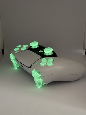 PS5 Controller, TMR Sticks, 4er Scuf Paddles, Custom Design (leucht Knöpfe)