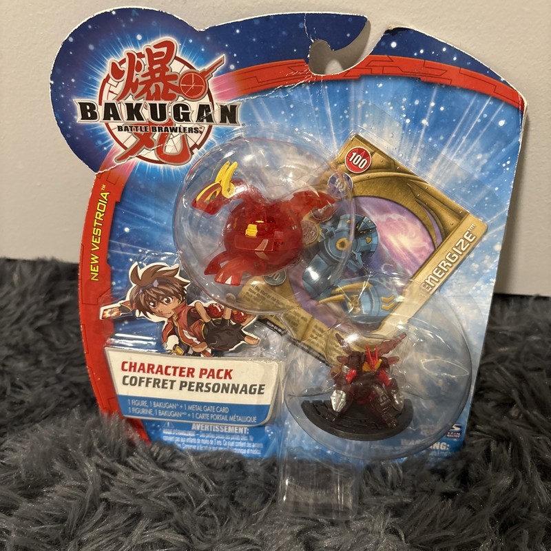 BAKUGAN PYRUS TRANSLUCENT NEO DRAGONOID + FIGURE! NEW IN BOX! CHARACTER PACk 7