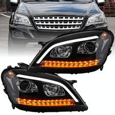 Scheinwerfer Set Schwarz für Mercedes W164 ML M-Klasse 04/2008–2011 Facelift LED Scheinwerfer Set Schwarz für Mercedes W164 ML M-Klasse 04/2008–2011 Facelift LED