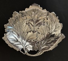 Stunning Sterling Silver INTERNATIONAL Serving Bowl Candy Dish Leaf B127 222g