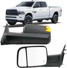 Driver Left Side Mirror Compatible with 2009-2018 Dodge Ram 1500 2500 3500 - Hea