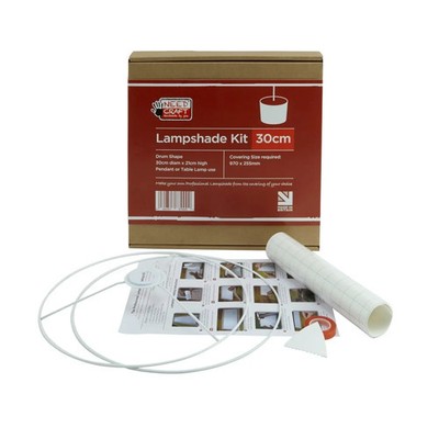 LAMPENSCHIRM Kit 30 cm runde Trommel selber machen DIY Made Need Craft kostenloser Versand UK