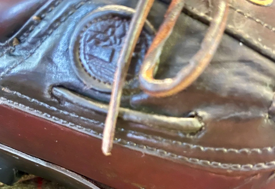 Timberland Goretex Suela Pesada Barco Zapatos Para Hombres 10 M Cuero Marrón Foto 3 de 4