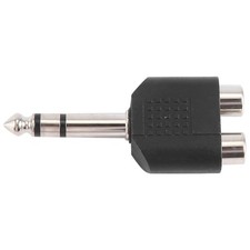 6.35mm 1/4 inch Male Stereo To 2 Dual Female Y Splitter Audio Adapter3058