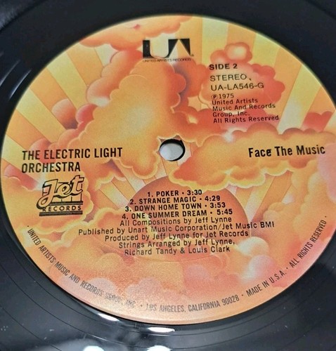 Electric Light Orchestra ELO Face the Music Vinyl LP Album Pop UALA546G 1978 VG+ - Picture 6 of 6