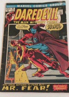 Marvel Comics- ''Daredevil The Man Without Fear'' Vol 1 No 91 Sep 1972