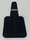 14K Yellow Gold 7 Diamond Band Aprx 0.28 CTW 2.3 Grams Size 6 — photo 3