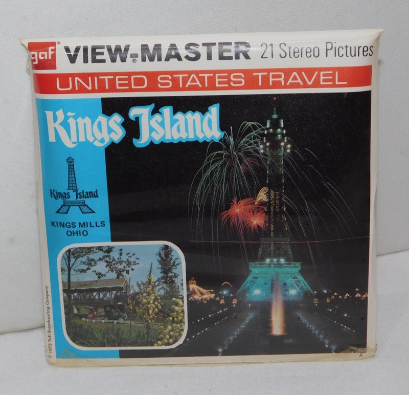 Vintage Kings Island Amusement Park Viewmaster View Master Reel Set