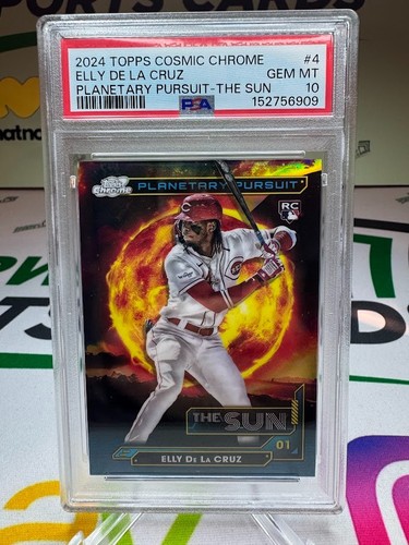 2024 Topps Cosmic Chrome Elly De La Cruz Planetary Pursuit The Sun RC PSA 10