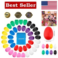 Durable 40PCS Egg Shakers Set - Percussion Maracas for Creative Music Learning