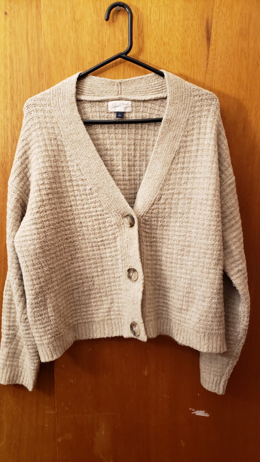 UNIVERSAL THREAD 3 Button SWEATER  Grayish Beige … - image 2