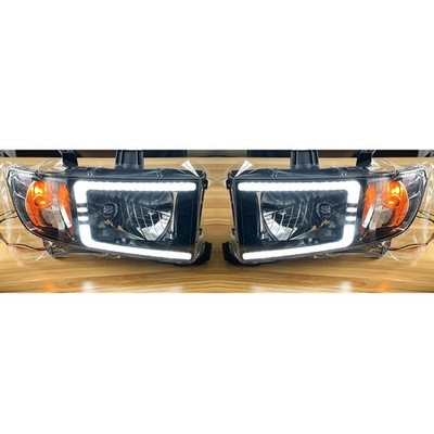Pair For 2006-14 Honda Ridgeline Headlights Low Daytime Running Light Version