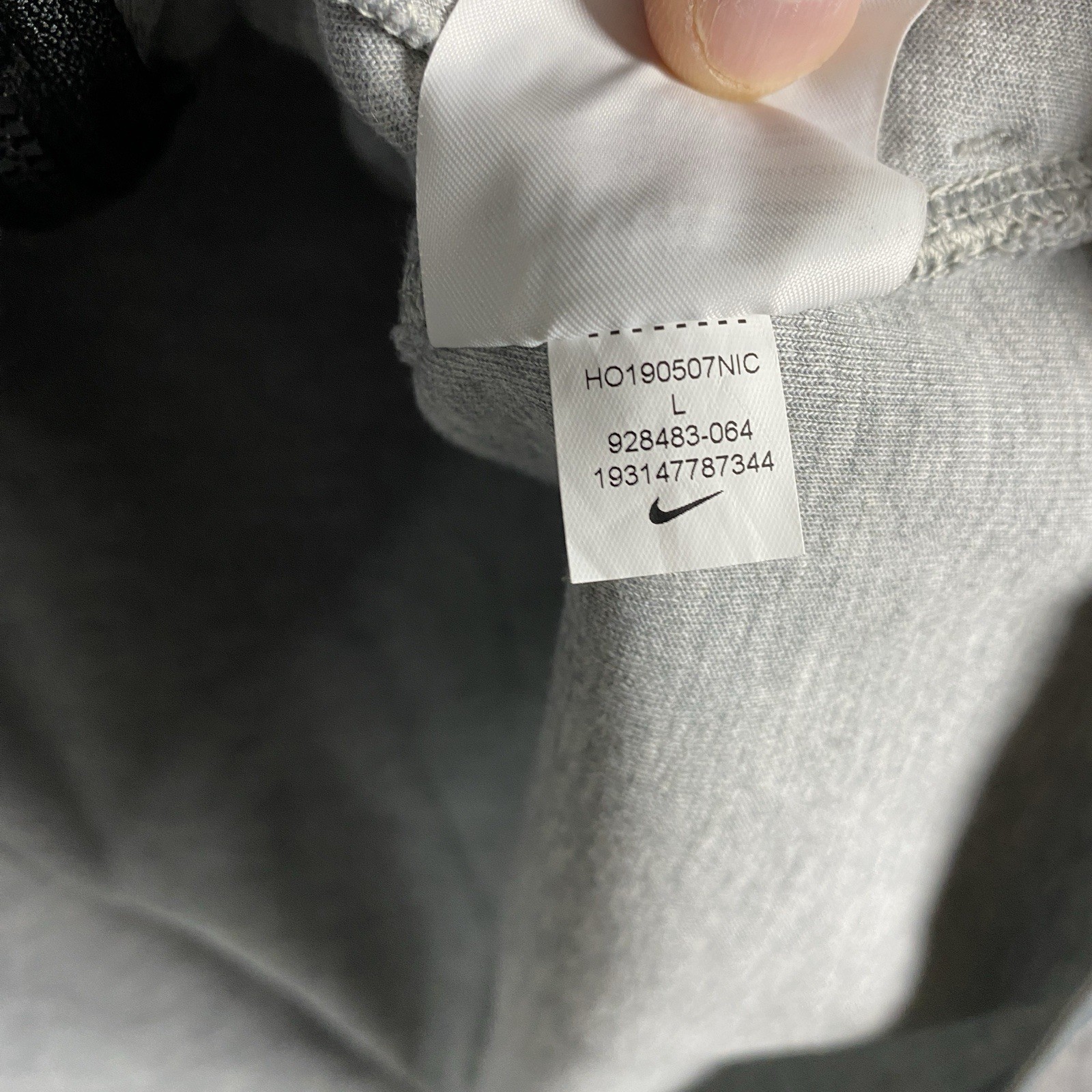 Nike Atlanta Dream Tech Fleece Hoodie Sweatshirt Men's Large Full Zip WNBA Gray