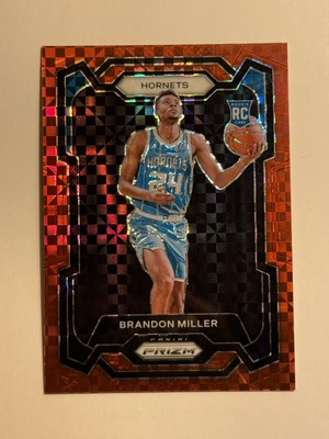 Brandon Miller 2023 Prizm #152 Red Power RC /75 Rookie Hornets