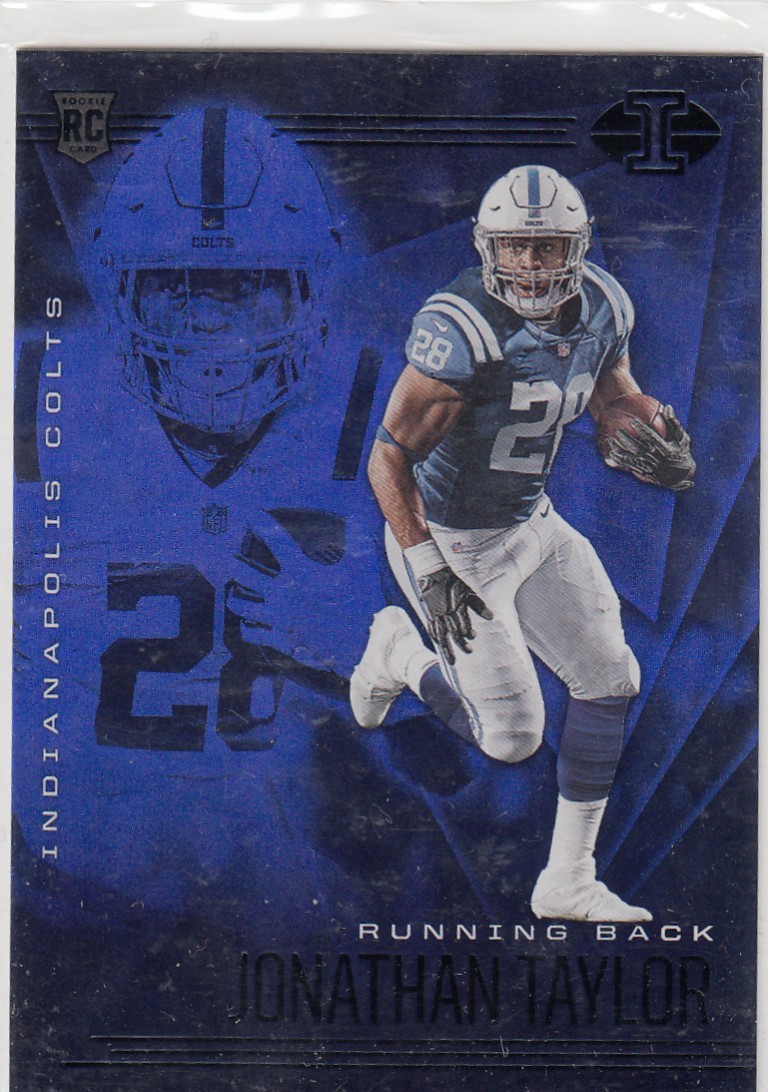 2020 Panini Illusions #14 Jonathan Taylor Trophy Collection Sapphire