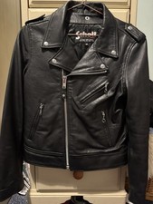 Scott Perfecto Black Leather Motorcycle Jacket Medium Certified