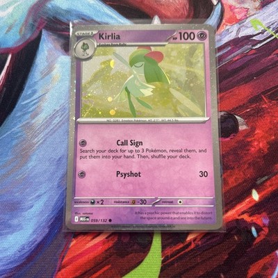 Kirlia (Cosmos Holo) Promo Common Pokemon TCG ME01: Mega Evolution 059/132 NM