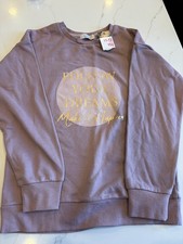 Primark Brand Follow Your Dreams Make it Happen Sweatshirt Girls Size 11-12 Year