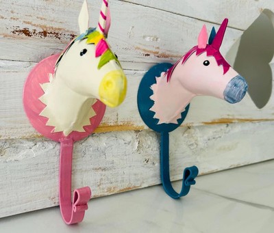 Pape Kunstgewerbe Wandhaken Einhorn, Garderobenhaken, Ordnungshelfer, Handarbeit