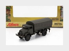 SCHUCO 452680700 MAN - 630 TARPAULIN TRUCK GERMAN ARMY 2-AXLE 1958 - MILITARY GRE