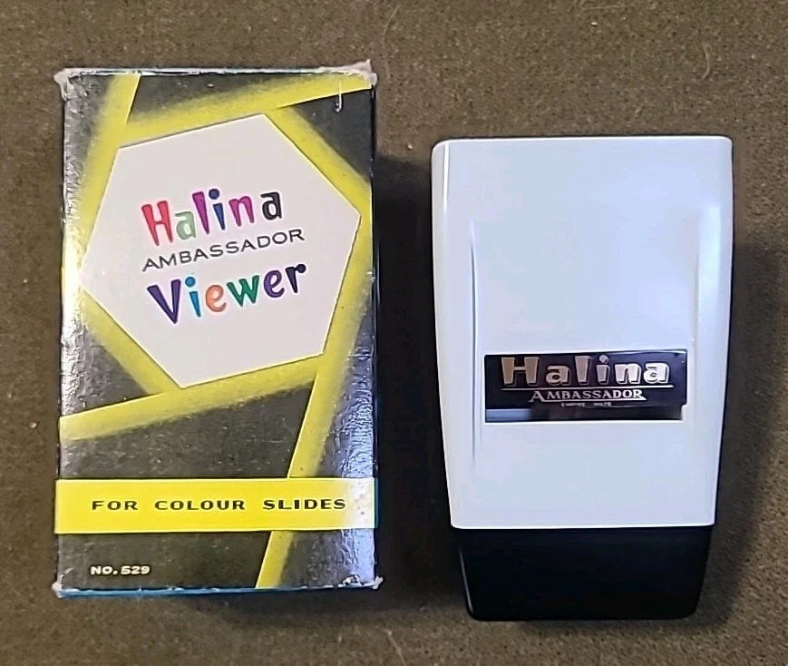 Visor Halina Nº 529 Vintage Años 50/60 Para Diapositivas de Color Hecho por Emipire Caja Hong Kong Foto 3 de 4