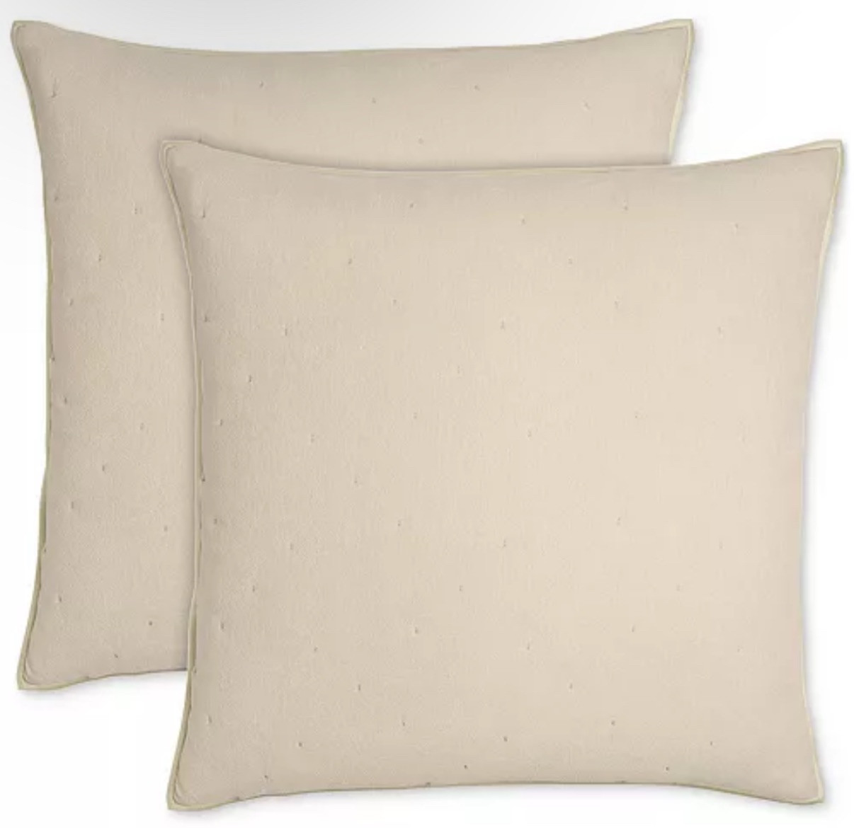 Hotel Collection Chenille Euro Sham set sand New